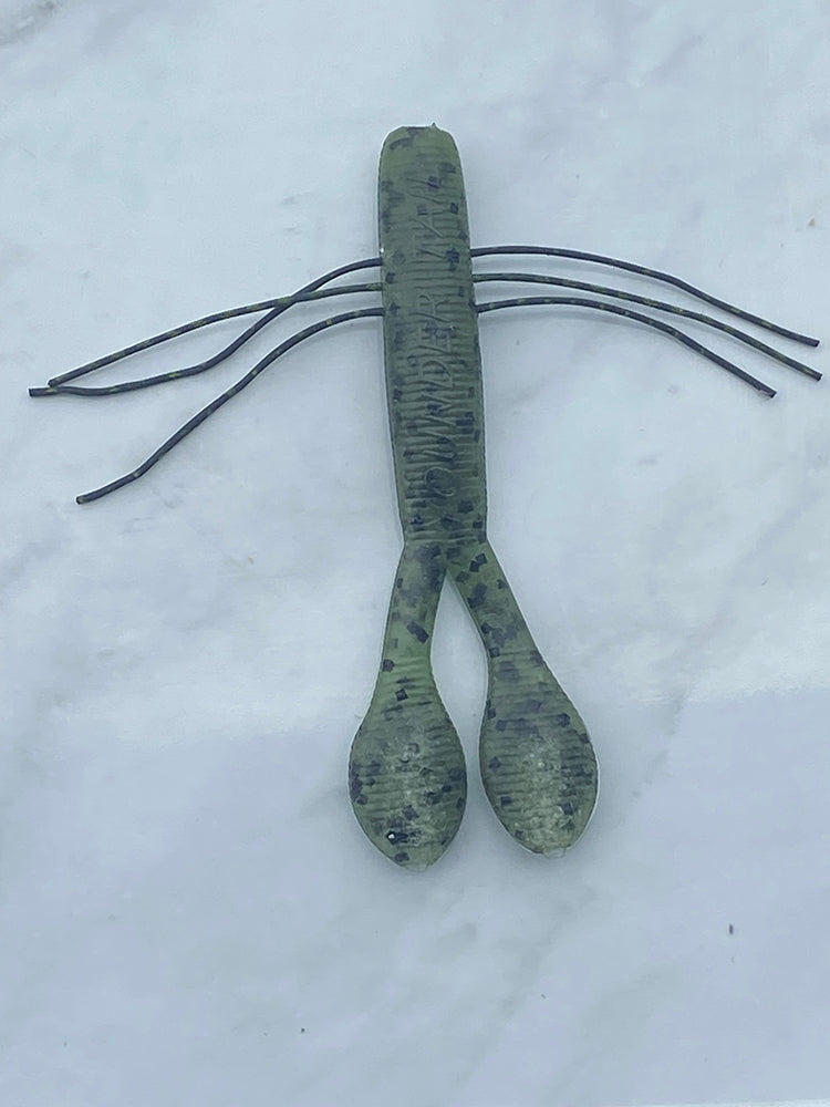 Youndertail - Green Pumpkin with Black Flakes