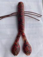 Youndertail - Burnt Orange with Red & Black Flakes