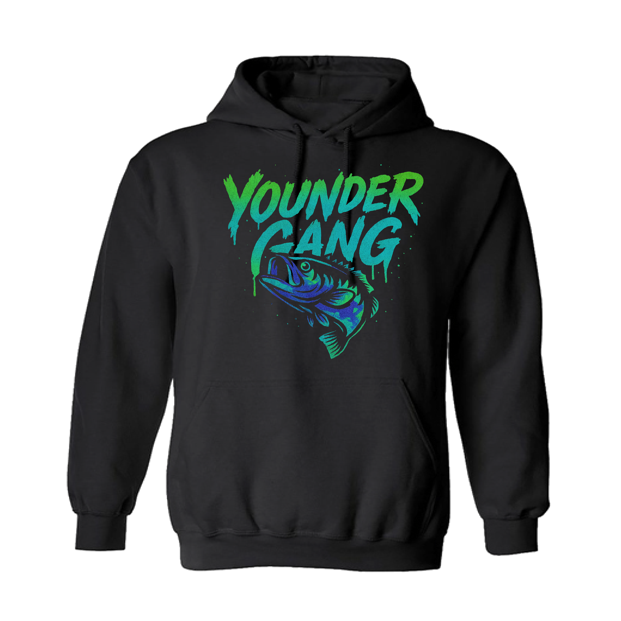 Black Blue Green YounderGang Hoodie